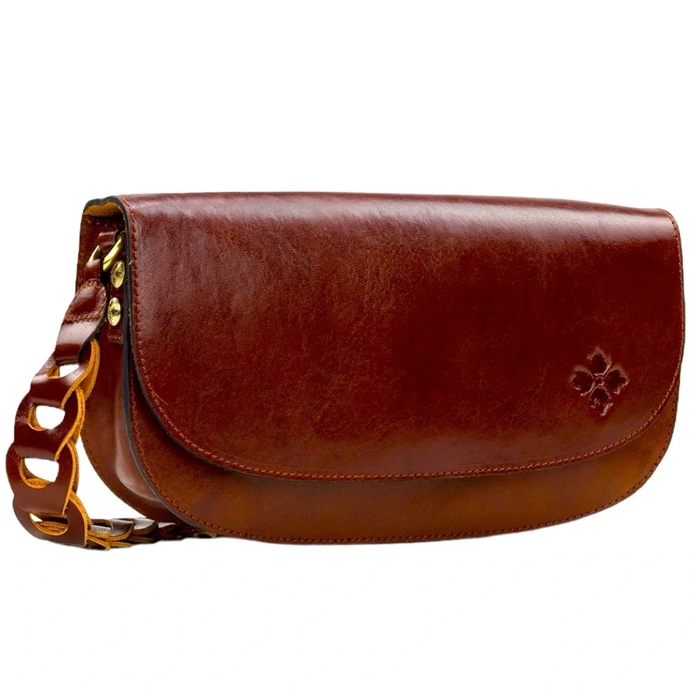 Patricia Nash Chelsey Boho Chain-link Leather Crossbody NWOT + Dust Bag + COA - Picture 1 of 9